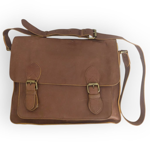 Boden Handbags - Boden Leather Messenger Crossbody Bag Brown Unisex
